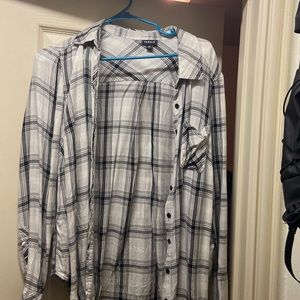 Torrid plaid button up
